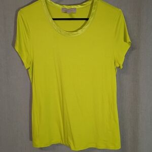 Banana Republic Luxe Touch Line Greem Size M Short Sleeve Tee